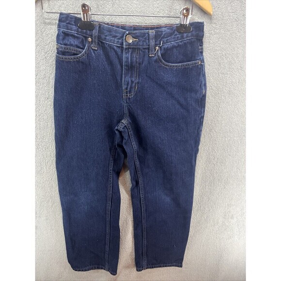 EUC‎ Lands End Kids Jeans Boys 12 Relaxed Fit Adjustable Waist - Picture 1 of 5